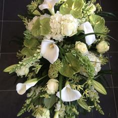 Modern Tropical Casket Spray 1006