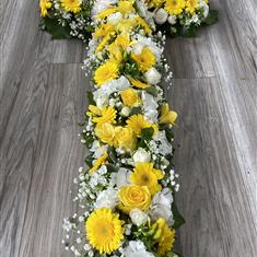 Loose Cross Yellow &amp; White 