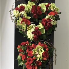 Red Rose Hearts 