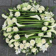 White Calla Wreath 