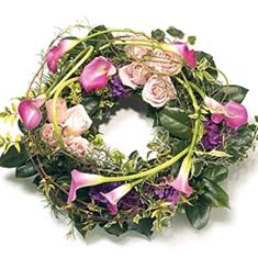 Pink Calla Wreath 